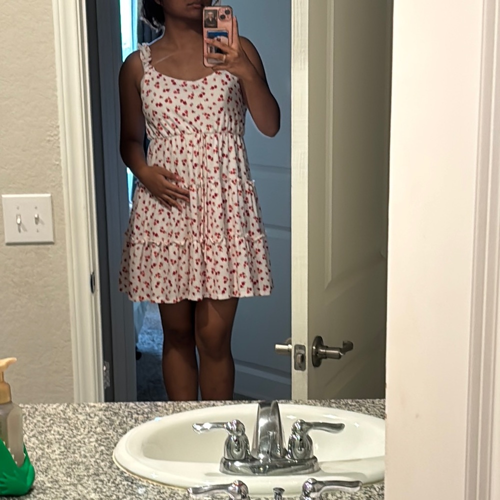 Altar'd State Pink Floral Mini Dress